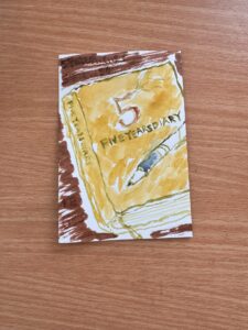5行日記の絵手紙